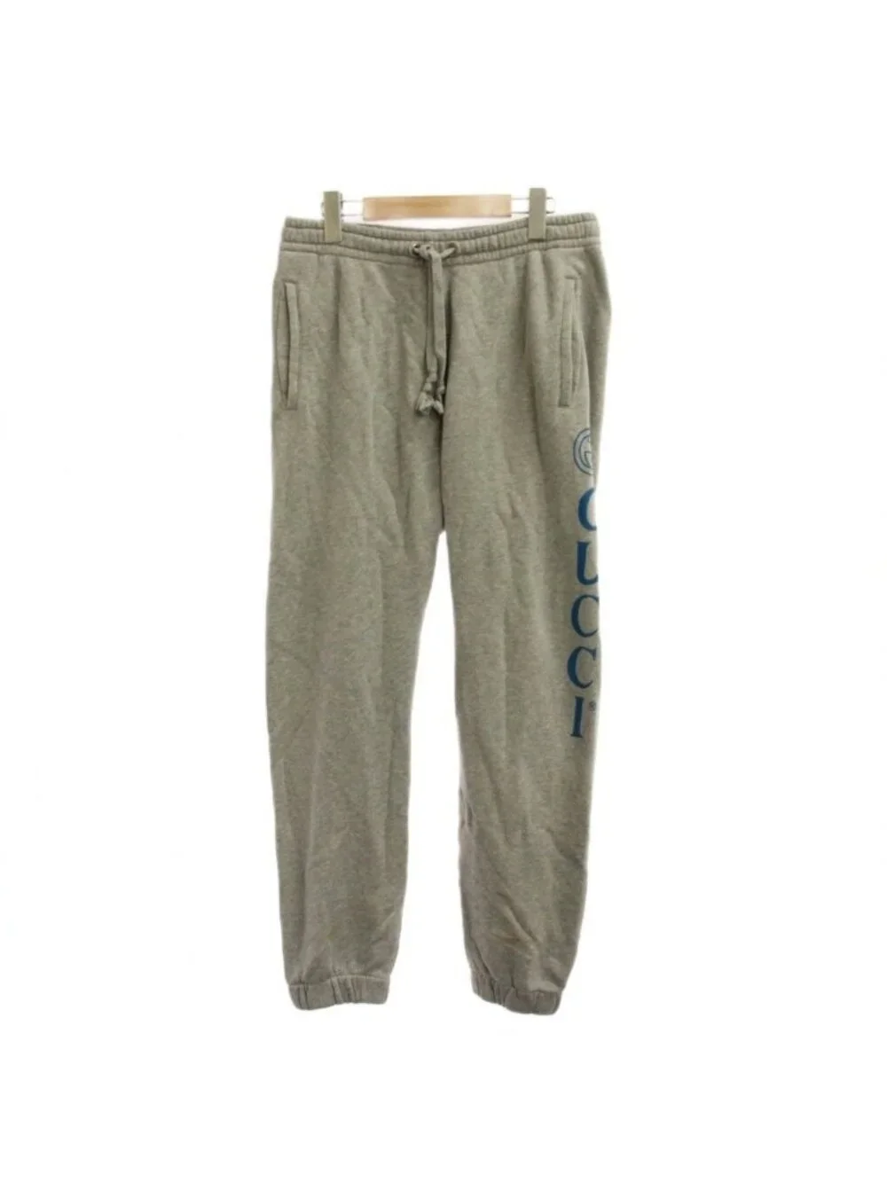 Gucci Sweatpants Gray Logo Print Pants S